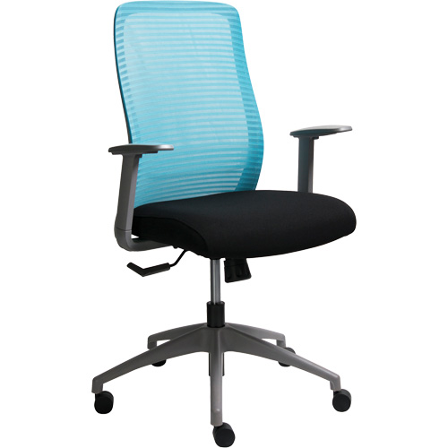 Chaise de bureau ajustable s&eacute;rie Era, Tissu/Mailles, Bleu, Capacit&eacute; 275 lb Rock Safety Industrial Ltd