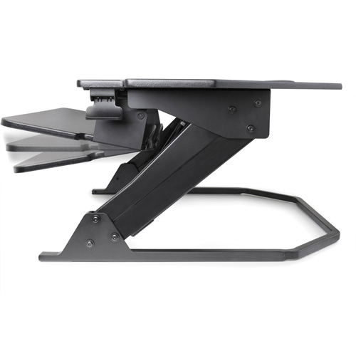 Goya Sit-Stand Corner Work Station, Desktop Unit, 20" H x 42" W x 37-4/5" D, Black Rock Safety Industrial Ltd