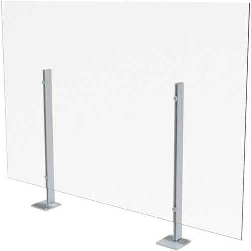 Surface Mount Sneeze Guard, 36" W x 36" H Rock Safety Industrial Ltd