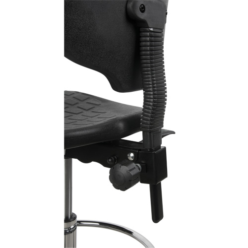 Tabouret robuste et ergonomique, Stationnaire, Ajustable, 39” - 48”, Polyur&eacute;thane Si&egrave;ge, Noir Rock Safety Industrial Ltd