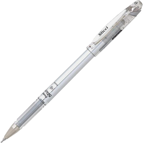 Stylo gel m&eacute;tallique Slicci, Argent, 0,8 mm Rock Safety Industrial Ltd