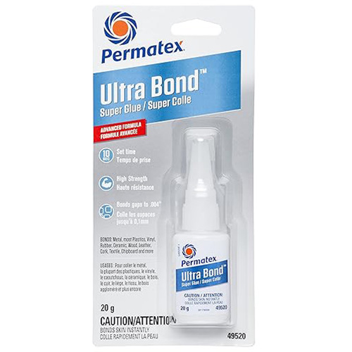 Super colle adh&eacute;sive Ultra Bond &agrave; s&eacute;chage rapide, 20 g, Bouteille, Transparent Rock Safety Industrial Ltd