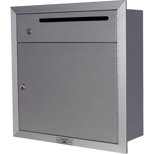 Recessed Collection Box, Wall -Mounted, 12-3/4" x 16-3/8", 2 Doors, Aluminum Rock Safety Industrial Ltd