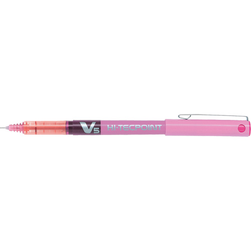 Hi-Tecpoint Pen, Pink, 0.5 mm Rock Safety Industrial Ltd