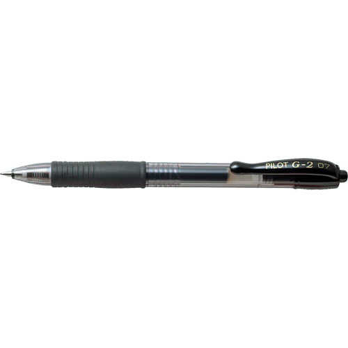 Stylo &agrave; encre gel G2, Noir, 0,7 mm, R&eacute;tractable Rock Safety Industrial Ltd