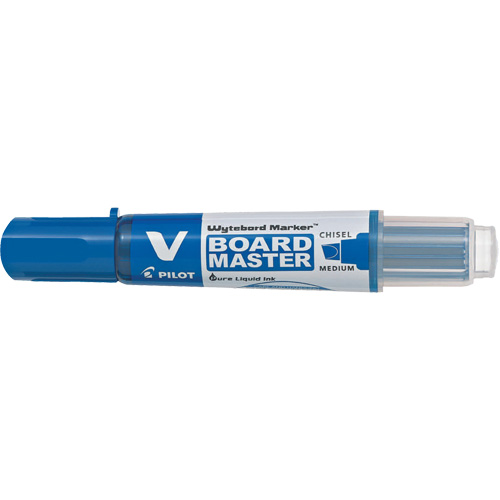 Marqueur effaçable &agrave; sec Vboard Master, Bleu, Pointe Ciseau Rock Safety Industrial Ltd