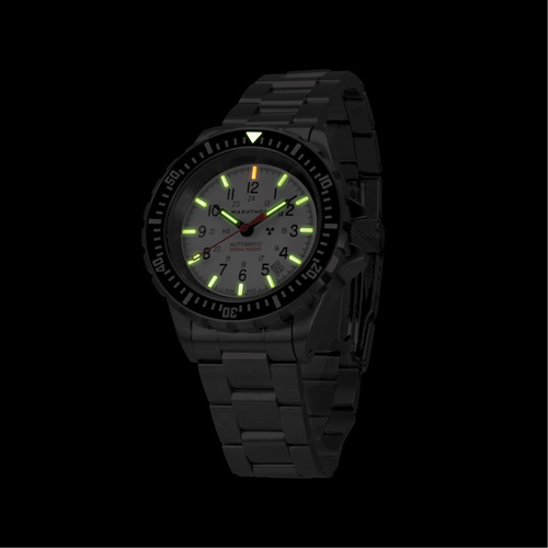Grande montre automatique de plong&eacute;e &eacute;dition arctique GSAR avec bracelet en acier inoxydable, Num&eacute;rique, &agrave; piles, 41 mm, Argent Rock Safety Industrial Ltd