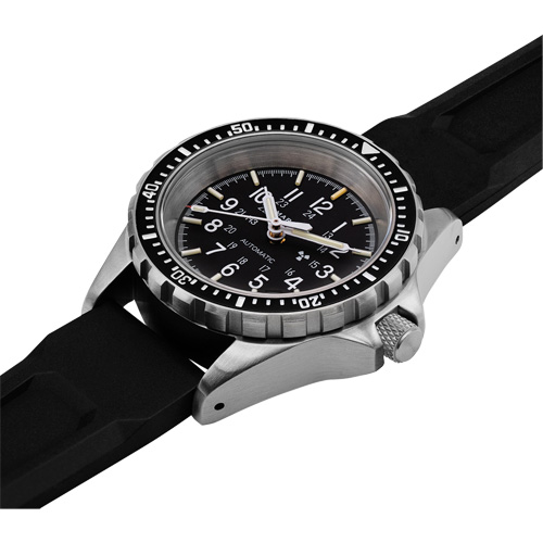 Tr&egrave;s grande montre chronographe automatique pour plongeur/pilote d'avion, Num&eacute;rique, &agrave; piles, 46 mm, Noir Rock Safety Industrial Ltd