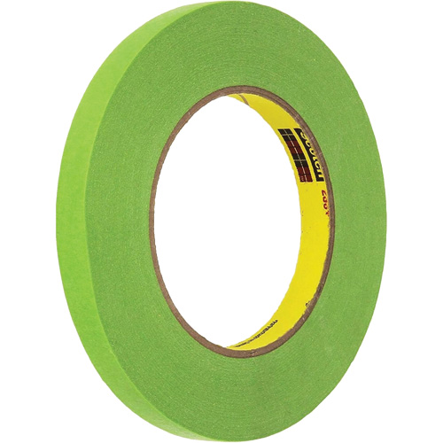 Scotch&reg; Performance Masking Tape 233+, 12 mm (1/2") x 55 m (180'), Green Rock Safety Industrial Ltd