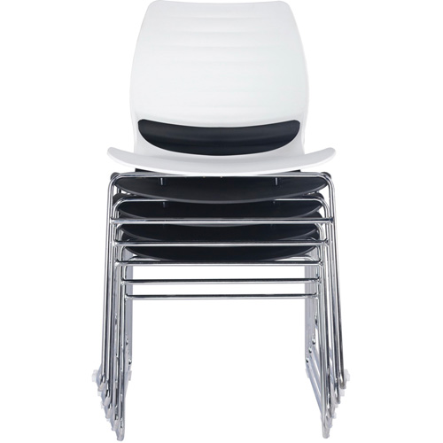 Chaises empilables, Polypropyl&egrave;ne, Hauteur 32", Capacit&eacute; 250 lb, Noir Rock Safety Industrial Ltd