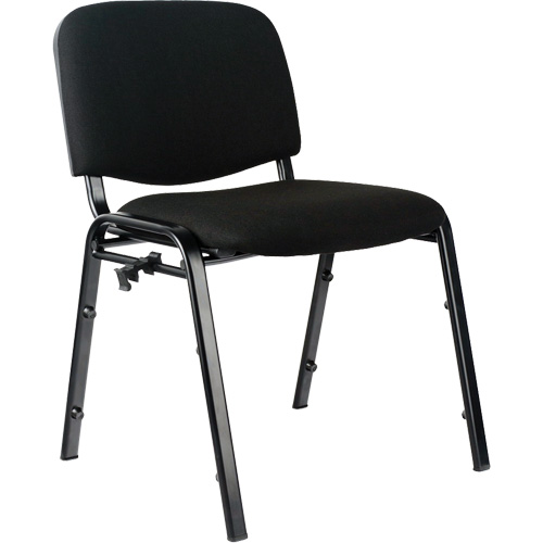 Chaises empilables, Tissu, Hauteur 32", Capacit&eacute; 250 lb, Noir Rock Safety Industrial Ltd