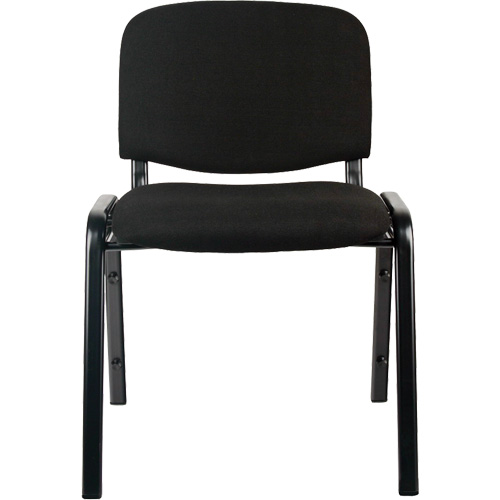Chaises empilables, Tissu, Hauteur 32", Capacit&eacute; 250 lb, Noir Rock Safety Industrial Ltd