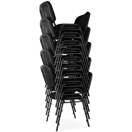 Chaises empilables, Tissu, Hauteur 32", Capacit&eacute; 250 lb, Noir Rock Safety Industrial Ltd