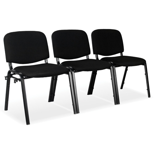 Chaises empilables, Tissu, Hauteur 32", Capacit&eacute; 250 lb, Noir Rock Safety Industrial Ltd