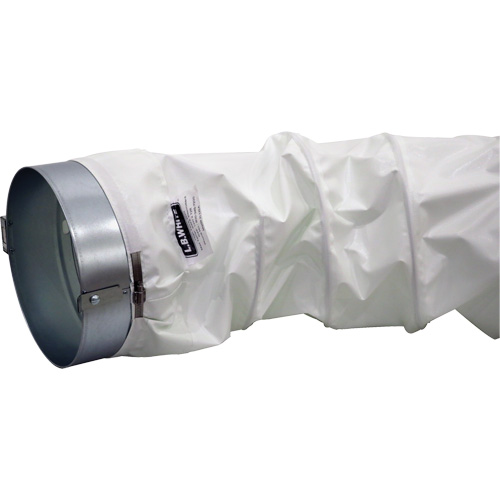 White 12" x 12' Distribution Ducting Kit, Adapter & Clamp Rock Safety Industrial Ltd