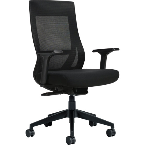 High-Back Weight-Sensing Synchro-Tilter, Mesh, Black Rock Safety Industrial Ltd