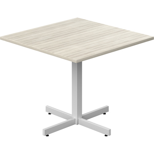 Newland Height-Adjustable Square Table, 36" L x 36" W x 29" H, 1" Top, Laminate, Tan Rock Safety Industrial Ltd