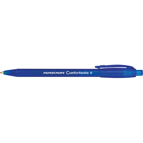 Ballpoint Pens, Blue, 1 mm, Retractable Rock Safety Industrial Ltd