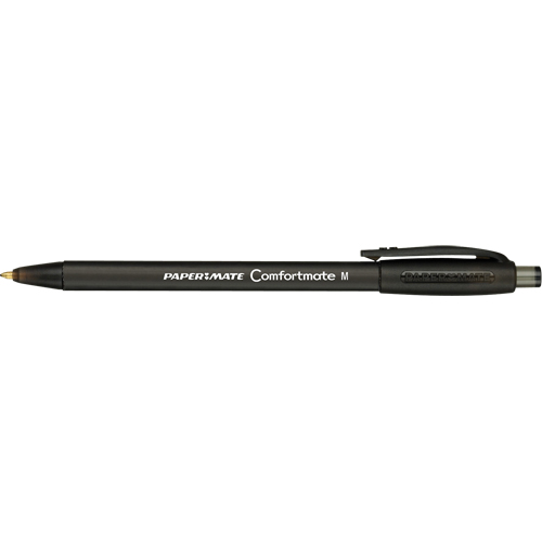 ComfortMate Pen, Black, 1 mm, Retractable Rock Safety Industrial Ltd