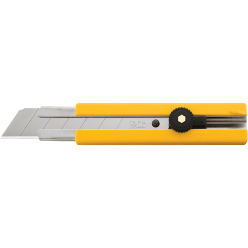 Couteau, 25 mm, Acier au carbone, Robuste, Prise en Plastique Rock Safety Industrial Ltd