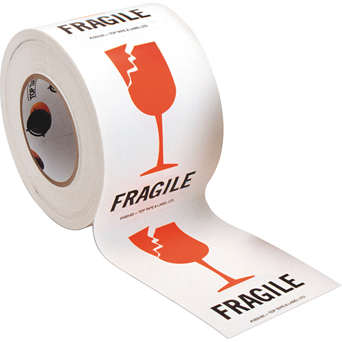 "Fragile" Special Handling Labels, 6" L x 4" W, Red on White Rock Safety Industrial Ltd