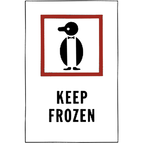 "Keep Frozen" Special Handling Labels, 6" L x 4" W, Red on White Rock Safety Industrial Ltd