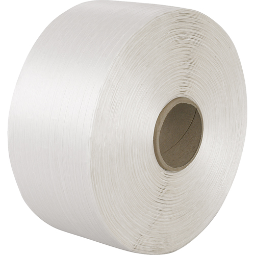 Feuillard en cordon li&eacute;, Cordon en polyester, 5/8" la x 3000' lo, Calibre Manuel Rock Safety Industrial Ltd