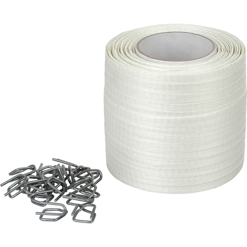 Feuillard en cordon tiss&eacute;, Polyester, 1/2" la x 750' lo Rock Safety Industrial Ltd