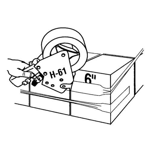 Ruban extensible, &eacute;paisseur 5 mils, 38,1 mm (1-1/2") x 55 m (180')  Rock Safety Industrial Ltd