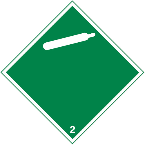 &eacute;tiquettes d'exp&eacute;dition TMD, Classe 2, Gaz, Papier Rock Safety Industrial Ltd