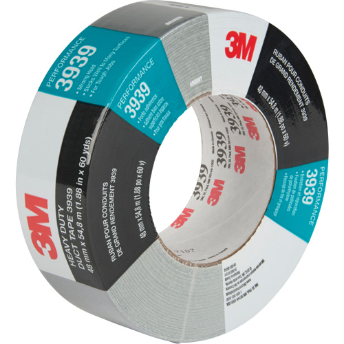 3939 Duct Tape, 9 mils, Silver, 48 mm (2") x 55 m (180') Rock Safety Industrial Ltd