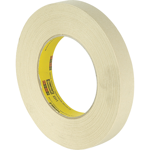 Scotch&reg; Performance 231 Masking Tape, 18 mm (3/4") x 55 m (180'), Tan Rock Safety Industrial Ltd