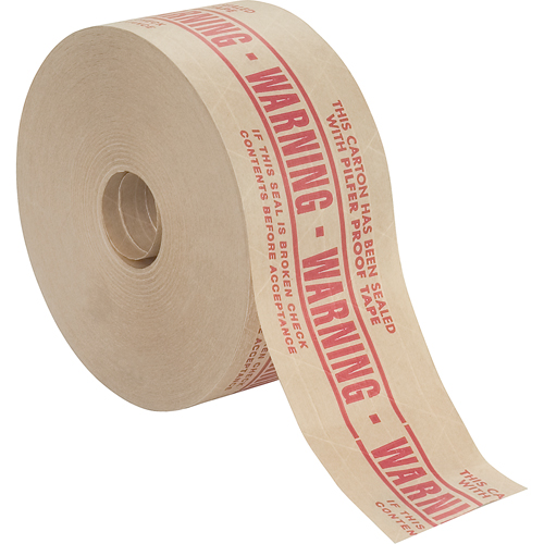 Pre-Printed Gummed Tapes, 72 mm (2-4/5") x 137 m (449.475'), Kraft Rock Safety Industrial Ltd
