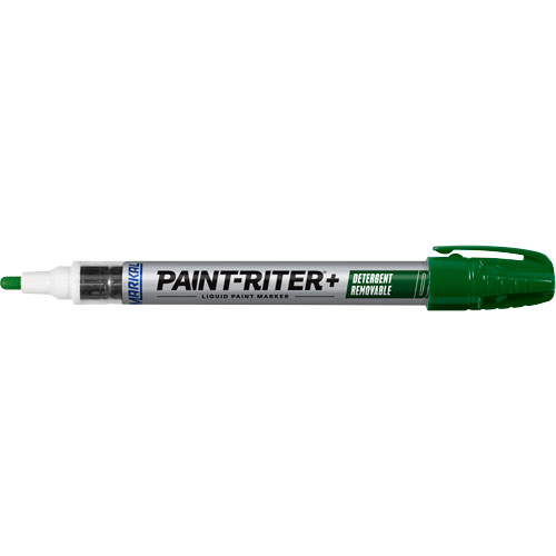 Paint-Riter&reg;+ Detergent Removable Paint Marker, Liquid, Green Rock Safety Industrial Ltd