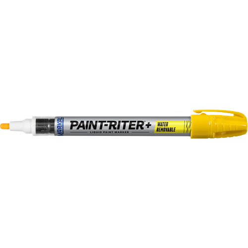 Paint-Riter&reg;+ Water Removable Paint Marker, Liquid, Yellow Rock Safety Industrial Ltd