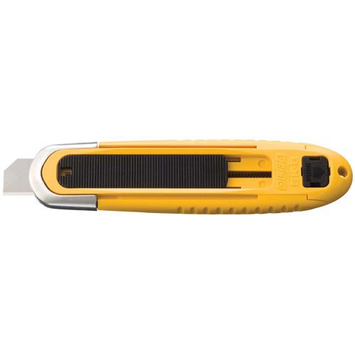 Automatic Self-Retracting Safety Knife, 15 mm, Carbon Steel, Plastic Handle Rock Safety Industrial Ltd