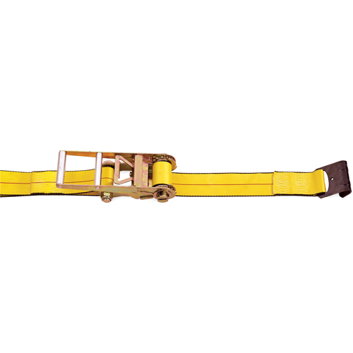 Ratchet Straps, Flat Hook, 3" W x 30' L, 5400 lbs. (2450 kg) Working Load Limit Rock Safety Industrial Ltd