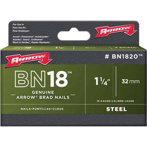 Brad Nails for Arrow & Aurora Staple Guns & Hammer Tackers Rock Safety Industrial Ltd