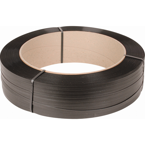 Strapping, Polypropylene, 1/2" W x 7200' L, Black, Machine Grade Rock Safety Industrial Ltd