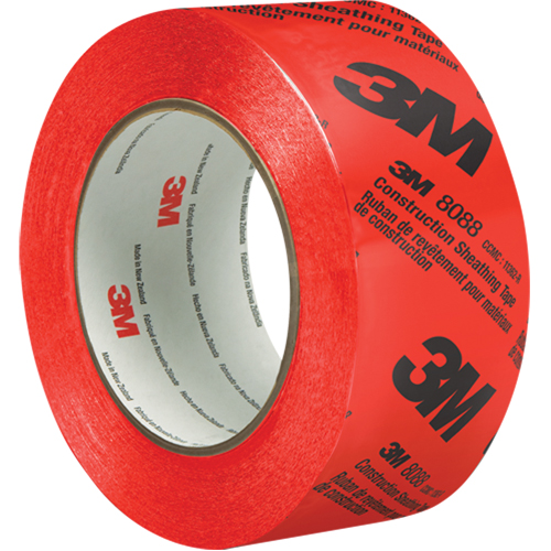 Ruban de rev&ecirc;tement pour la construction 8088, 60 mm (2-3/8") x 66 m (216'), Rouge Rock Safety Industrial Ltd