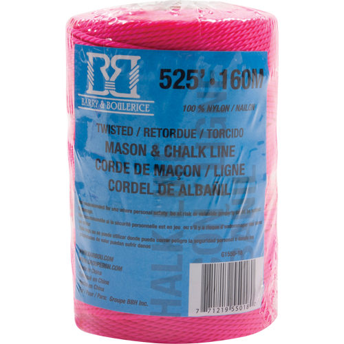 Mason/Chalk Line Rope, 525', Nylon Rock Safety Industrial Ltd
