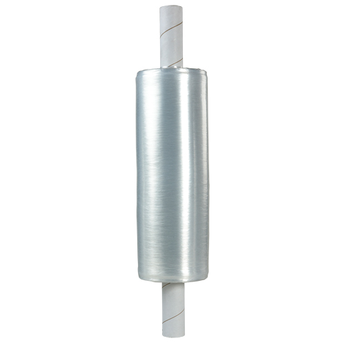 Extended Core Hand Stretch Wrap, 120 Gauge (30 micrometers), 20" x 700', Clear Rock Safety Industrial Ltd