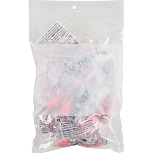 White Block Poly Bags, Reclosable, 9" x 6", 2 mils Rock Safety Industrial Ltd