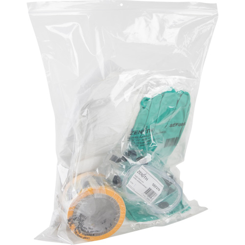 Sacs en poly, Refermable, 15" x 12", 4 mils Rock Safety Industrial Ltd