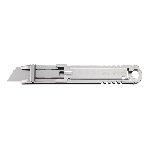 Self-Retracting Safety Knife, 14.5 mm, Stainless Steel, Stainless Steel Handle Rock Safety Industrial Ltd
