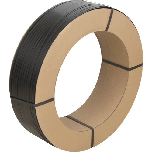 Feuillard, Polypropyl&egrave;ne, 1/2" la x 5600' lo, Noir, Calibre Manuel Rock Safety Industrial Ltd