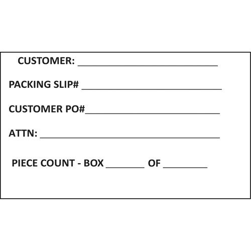 Generic Shipping Label, 4" W x 6" L, White Rock Safety Industrial Ltd