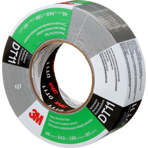 DT11 Heavy-Duty Duct Tape, 11 mils, Silver, 48 mm (2") x 55 m (180') Rock Safety Industrial Ltd