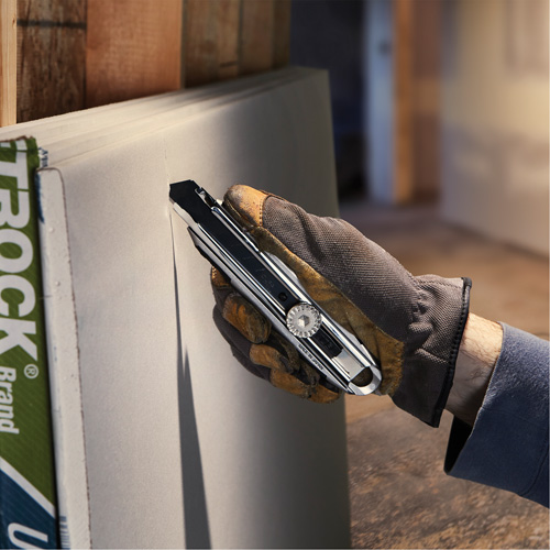 Knife with Ratchet Lock, 18 mm, Carbon Steel, Heavy-Duty, Aluminum Handle Rock Safety Industrial Ltd