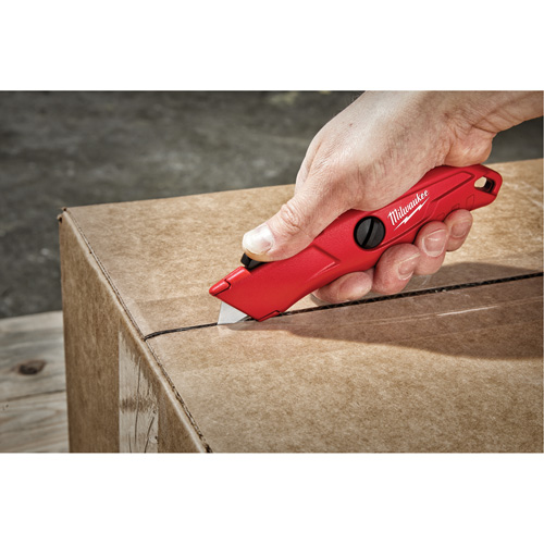 Self-Retracting Knife, 3/4", Steel, Metal Handle Rock Safety Industrial Ltd